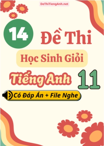 Bộ 14 Đề thi học sinh giỏi Tiếng Anh Lớp 11 (Có đáp án + File nghe)